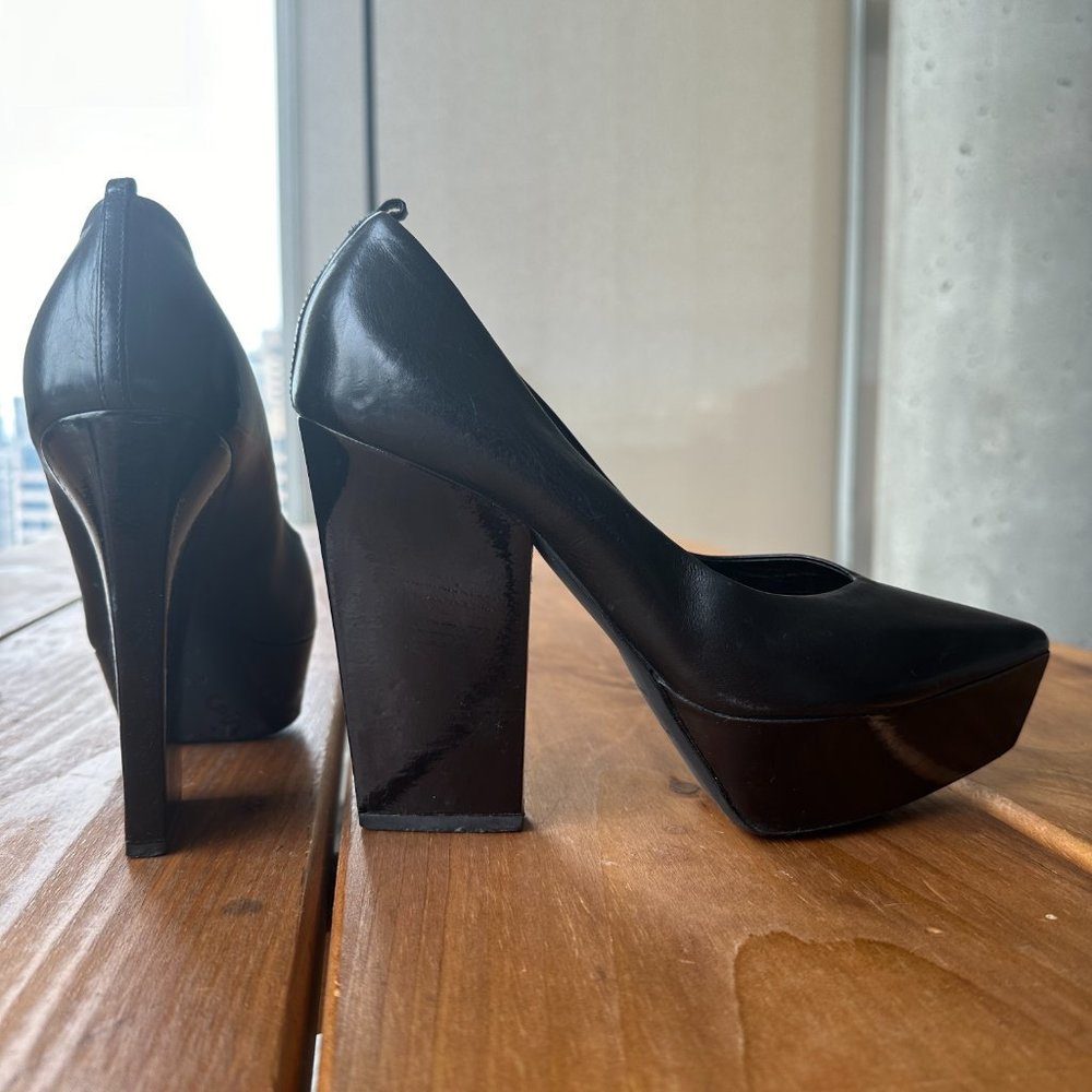 Jil Sander Origami leather platform heels 8 or 8.5 US